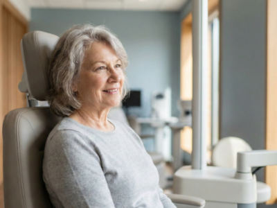 Senior Patient at Glaucoma Exam